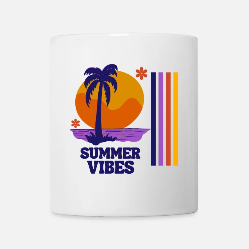 vacances d'été, vacances, vacances à-la mer - Mug blanc - blanc