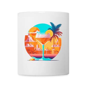 80s Cocktail - Tasse - Weiß - Vorne