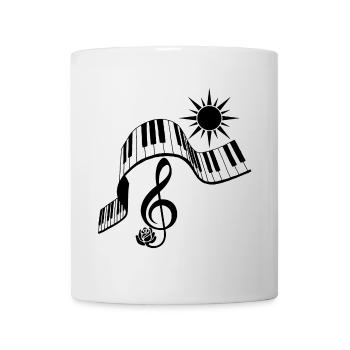Musical landscape - Mug - white - Front
