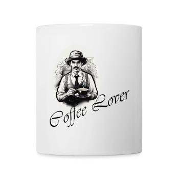 Amateur de café - Mug blanc - blanc - Devant