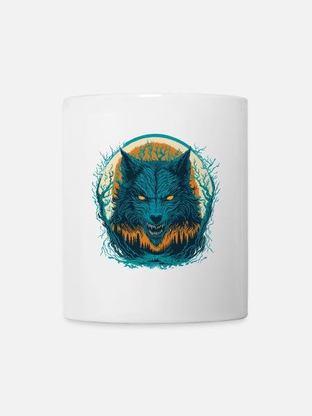 Lycanthrope Portrait - Loup Garou - Mug blanc - blanc