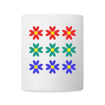 BLUME. BLUME. NATUR. ÖKOLOGIE. JAHRESTAG - Tasse - Weiß - Vorne