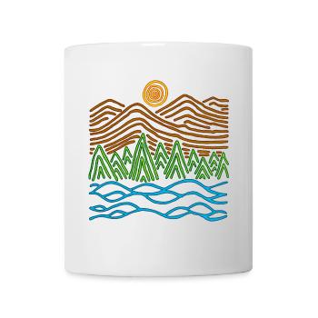 Strange landscape - Mug - white - Front