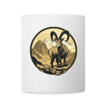 Steinbock - Tasse - Weiß - Vorne