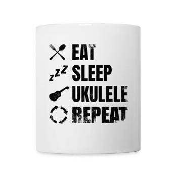 Ukulélé Amour - Mug blanc - blanc - Devant
