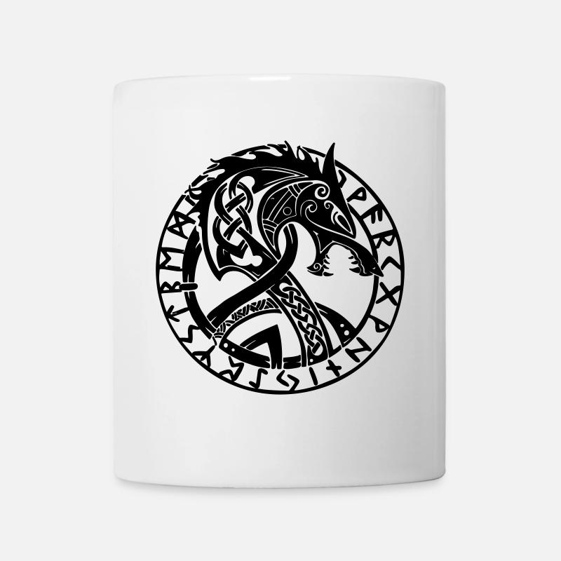 Fenrir et Runes - Mug blanc - blanc