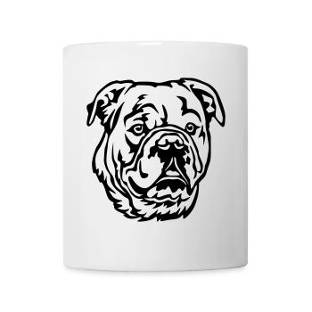 Continental Bulldog Head - Mug - white - Front