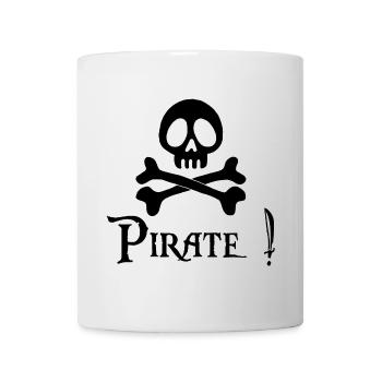Pirate! (black) - Mug - white - Front