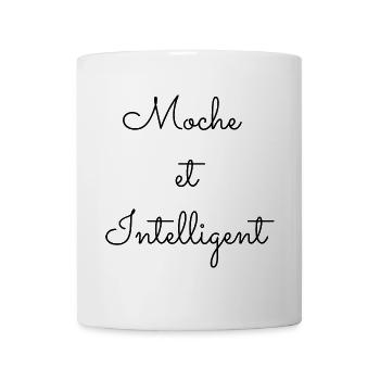 Moche et Intelligent - Mug blanc - blanc - Devant