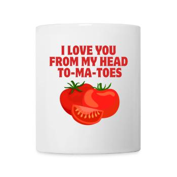 I love you, amour, tomatoes - Mug blanc - blanc - Devant