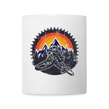 Sunset Peaks MTB Dash - Tasse - Weiß - Vorne