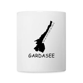Gardasee Koordinaten - Tasse - Weiß - Vorne