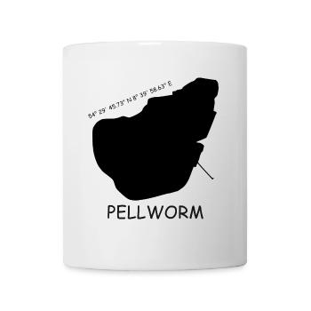 Pellworm Koordinaten - Tasse - Weiß - Vorne