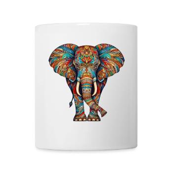 Elefant - Tasse - Weiß - Vorne