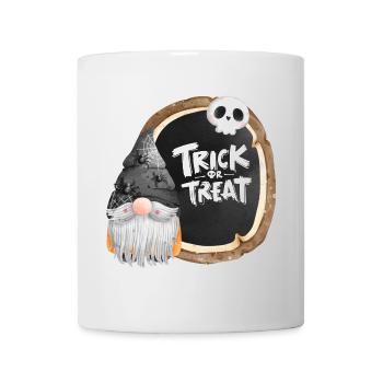 halloween, trick or treat, gnome - Mug blanc - blanc - Devant