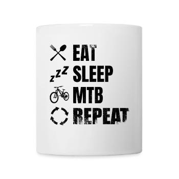 Routine de vététiste - Mug blanc - blanc - Devant