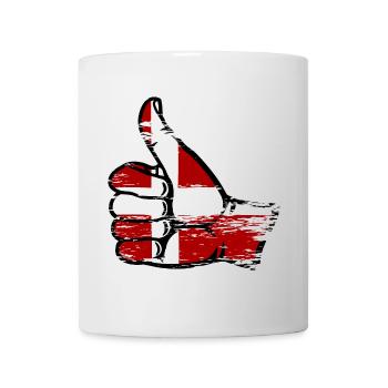 Denmark Flag All Right Symbol - Mug - white - Front