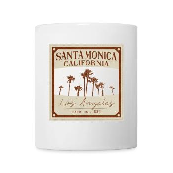 Santa Monica Retro Palmen - Tasse - Weiß - Vorne