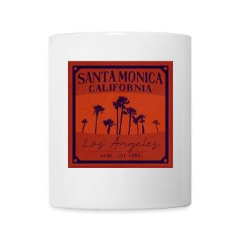 Santa Monica Vintage Design – LA Vibes - Mug - white - Front