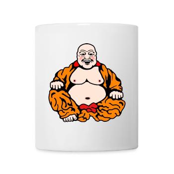 Humorvoller Buddha - Tasse - Weiß - Vorne