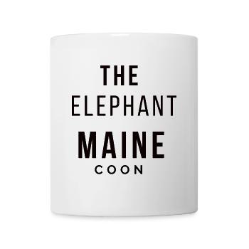 The Elephant Maine Coon - Beubasnue Style - Mug blanc - blanc - Devant