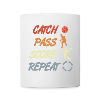Handball Vintage Look - Mug blanc - blanc - Devant