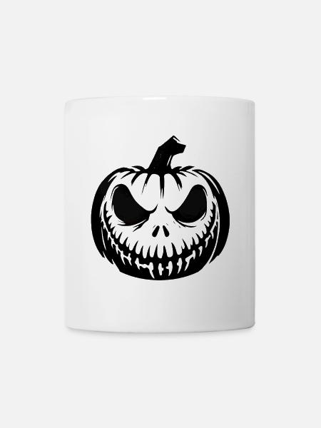 Citrouille Fantôme Halloween - Mug blanc - blanc
