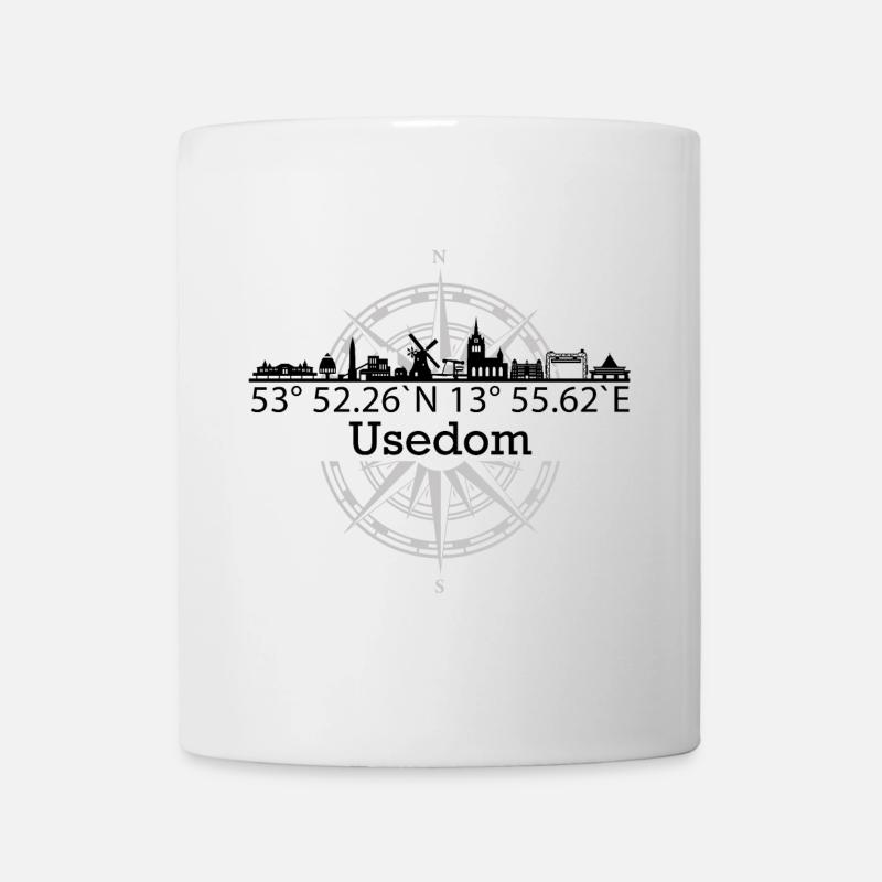 Skyline Usedom - Tasse - Weiß