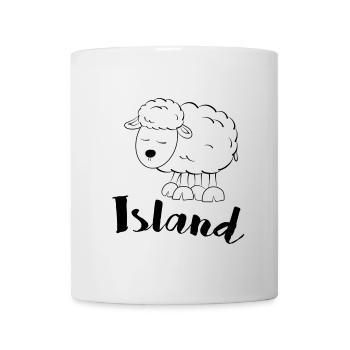 Island Schaf - Tasse - Weiß - Vorne