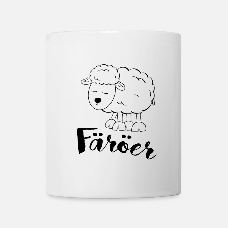 Moutons des îles Féroé - Mug blanc - blanc