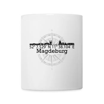 Skyline Magdeburg - Tasse - Weiß - Vorne