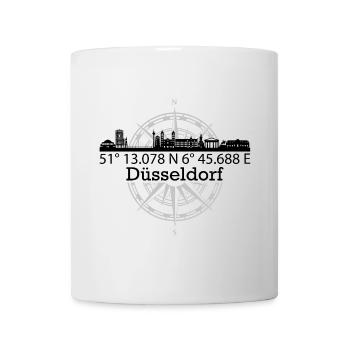 Skyline Düsseldorf - Tasse - Weiß - Vorne