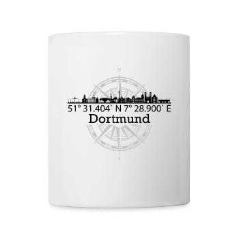 Skyline Dortmund - Tasse - Weiß - Vorne