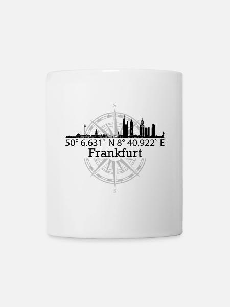 Skyline Frankfurt - Tasse - Weiß