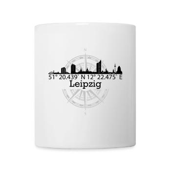 Skyline Leipzig - Tasse - Weiß - Vorne
