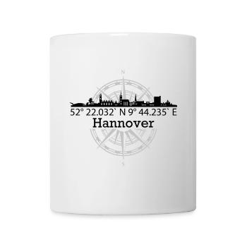 Skyline Hannover - Tasse - Weiß - Vorne
