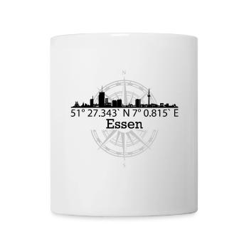 Skyline Essen - Tasse - Weiß - Vorne