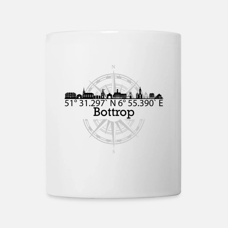 Skyline Bottrop - Tasse - Weiß