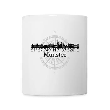 Skyline Münster - Tasse - Weiß - Vorne