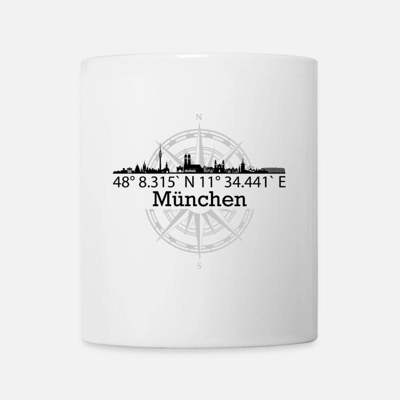 Skyline München - Tasse - Weiß