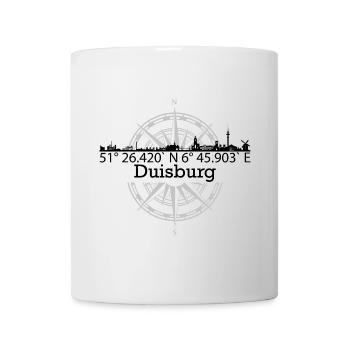Skyline Duisburg - Tasse - Weiß - Vorne