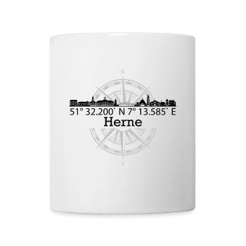 Koordinaten Herne - Tasse - Weiß - Vorne