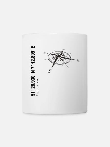 Koordinaten Bochum - Tasse - Weiß
