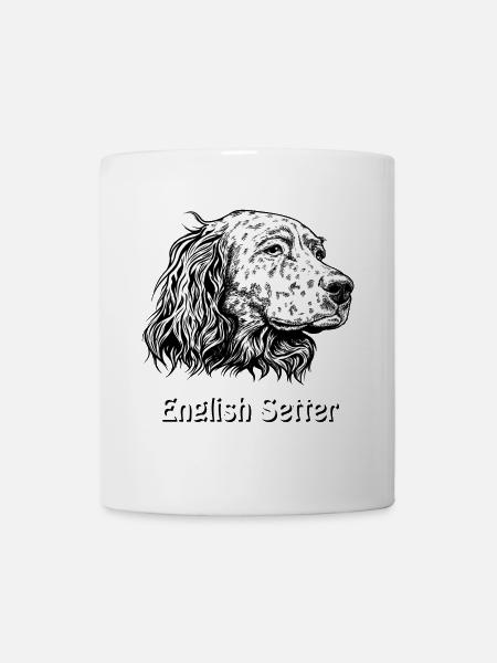 Portrait de setter anglais - Mug blanc - blanc