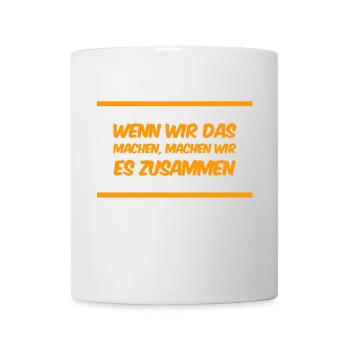 nur mit dir - Tasse - Weiß - Vorne