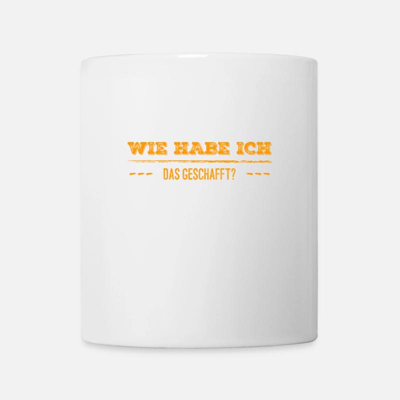 endlich geschafft - Tasse - Weiß