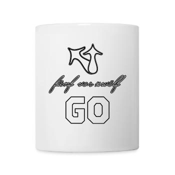 GO fünf vor zwölf  Fitness Gesundheit Sieger - Tasse - Weiß - Vorne
