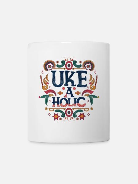 Uke-aholic - Tasse - Weiß