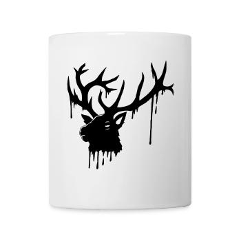 Cerf obscur - Mug blanc - blanc - Devant