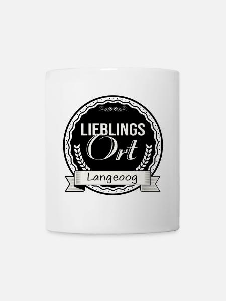 Lieblingsort Langeoog - Tasse - Weiß
